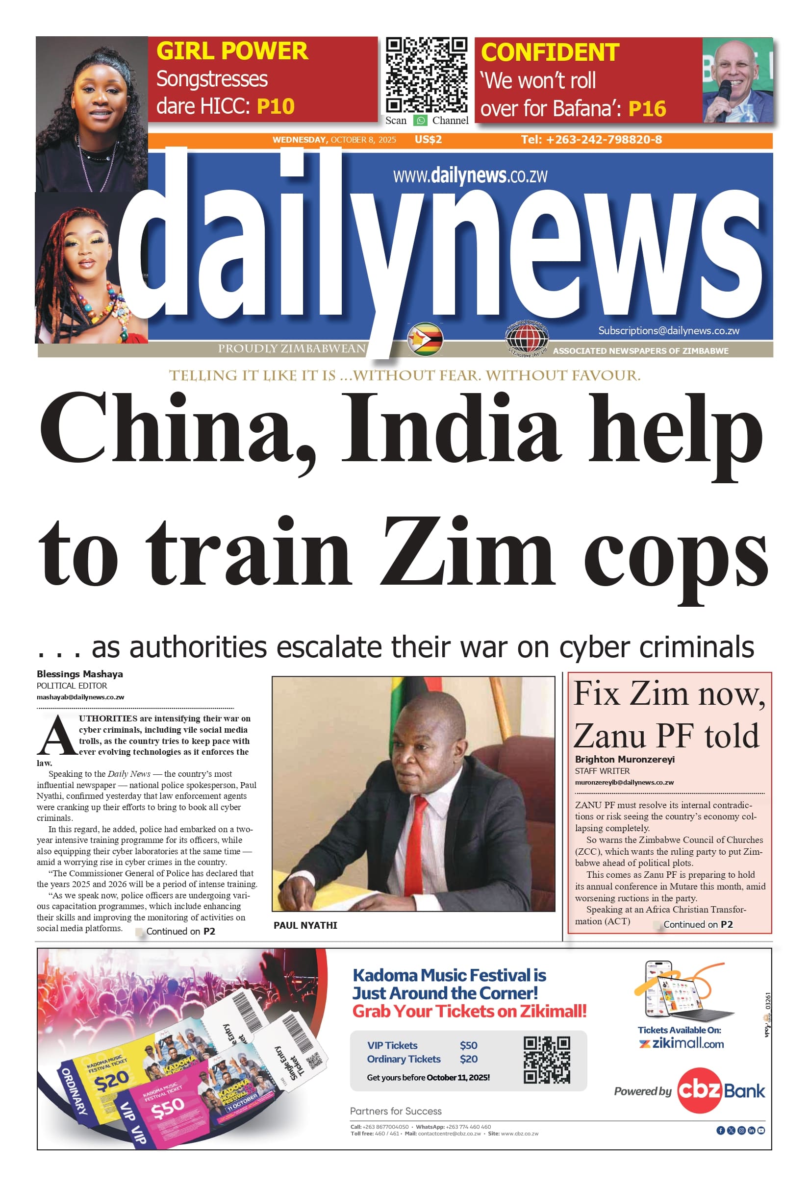 Wednesday 8 October 2025